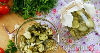 Салат из огурцов с укропом – простой рецепт пошагового приготовления на зиму с фото